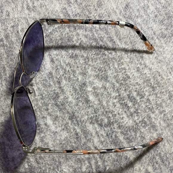 Ted Baker Silver and Lavender Cat Eye Sunglasses - Picture 7 of 11